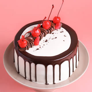 Chocolate N Cherries Black Forest Drip Cake Online