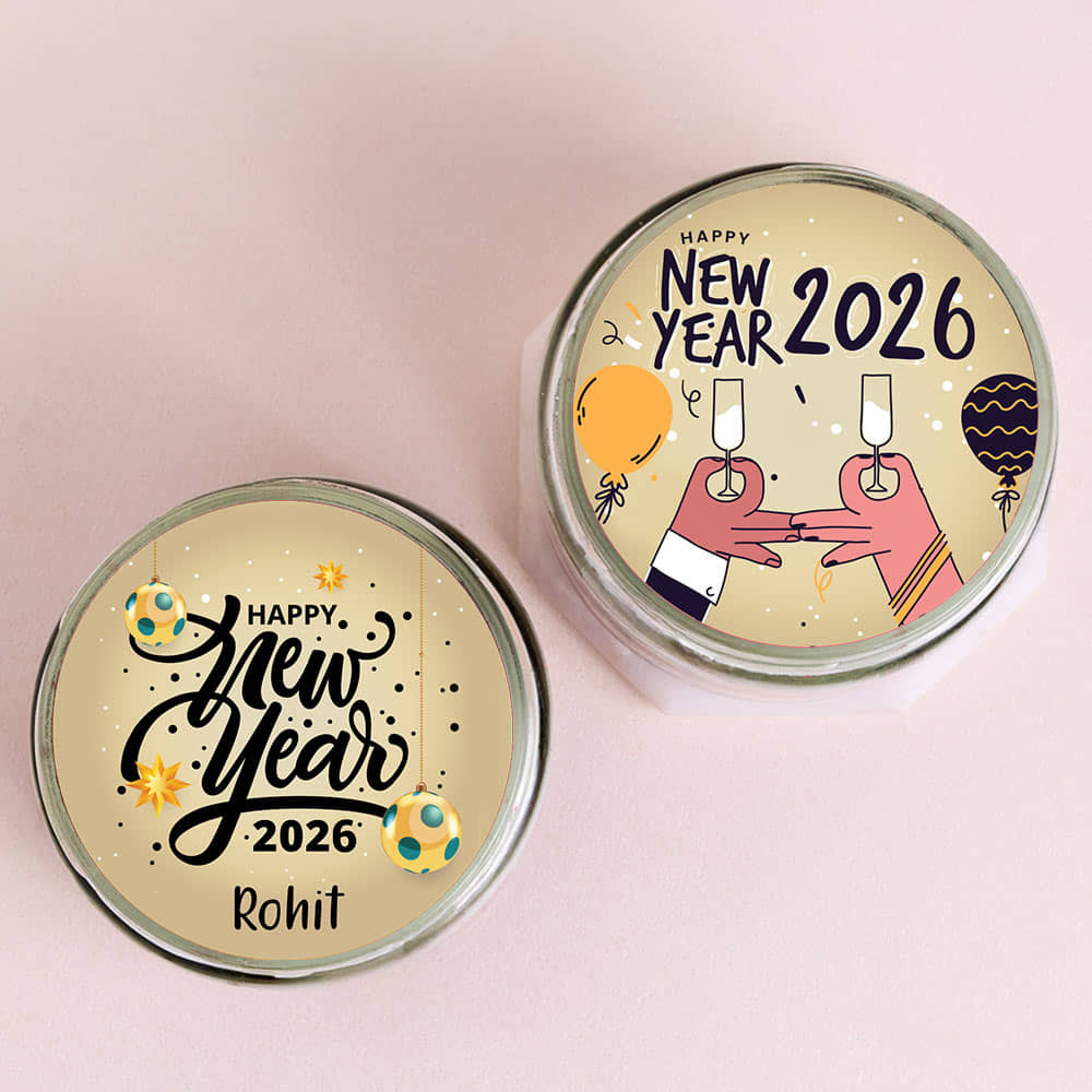 Chocolate New Year Photo Jar Cakes