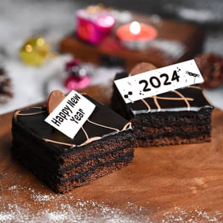 Chocolate New Year Truffle Pastries