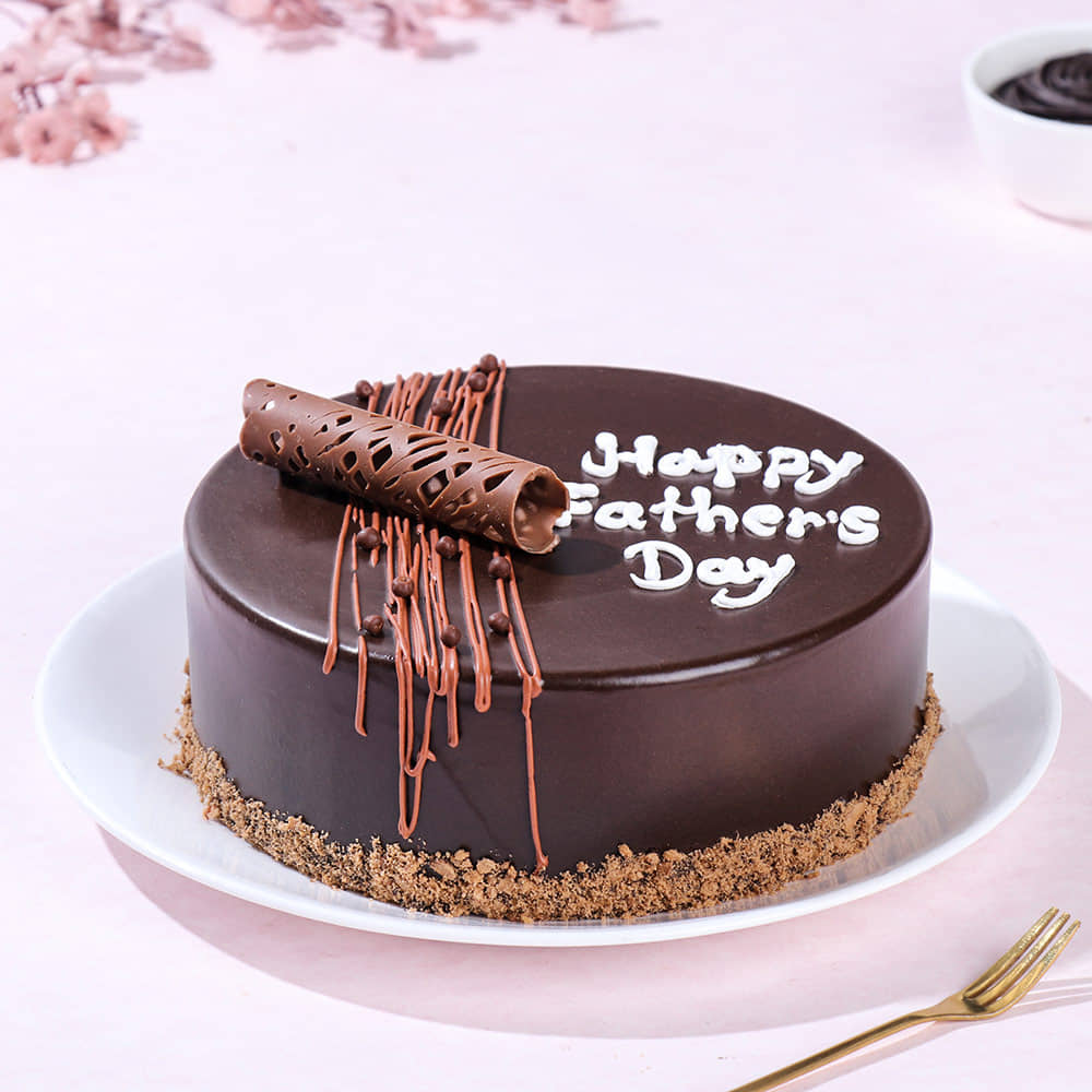 Fathers Day Chocolate Truffle Treat Top View of Fathers Day Chocolate Truffle Treat