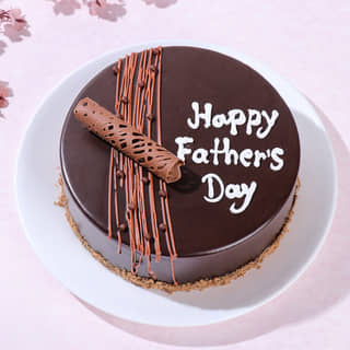 Side View of Fathers Day Chocolate Truffle Treat