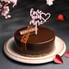 Chocolate Truffle Cake With Love Topper