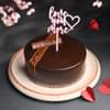 Chocolate Truffle Cake With Love Topper