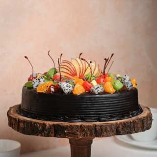 Chocolate Truffle Fruit Cake