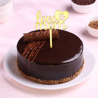 Love You Maa Choco Truffle Cake