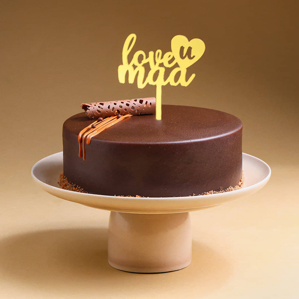 Love You Maa Choco Truffle Cake