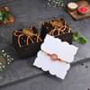 Chocolate Truffle Pastries With Floral Charm Rakhi