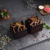 Chocolate Truffle Pastries With Floral Charm Rakhi