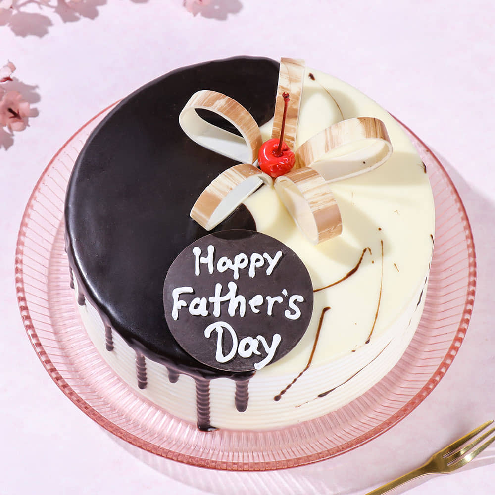 Chocolate Vanilla Cake for Dad