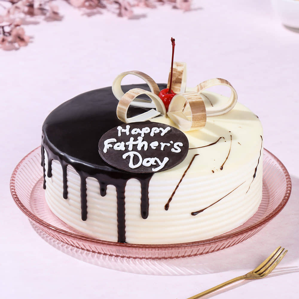 Chocolate Vanilla Cake for Dad