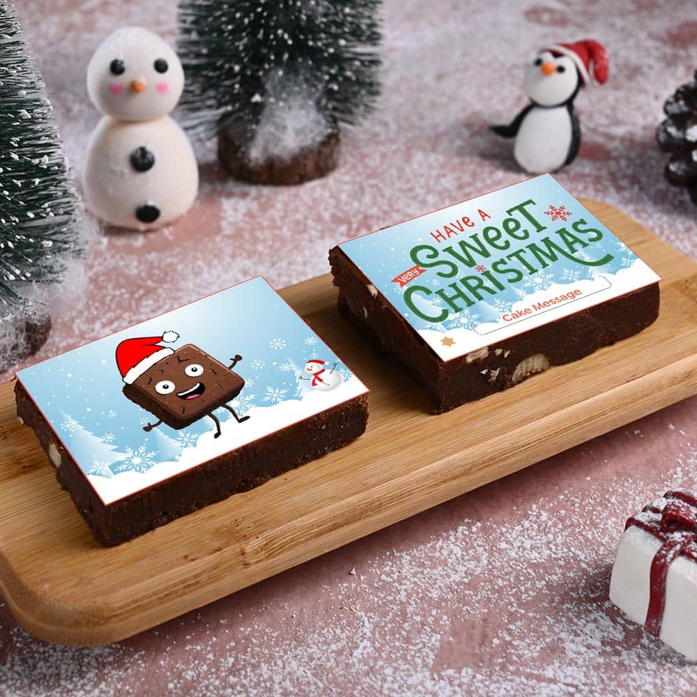 Chocolate Walnut Brownie Duo For Christmas Chocolate Walnut Brownie Duo For Christmas
