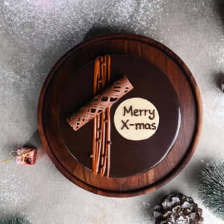 Christmas Wishes Chocolate Truffle Cake