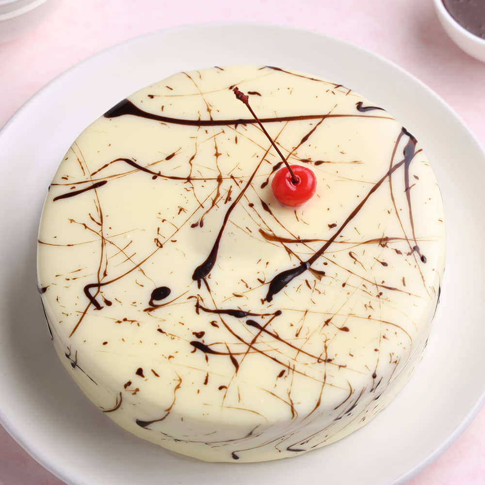 Marble Chocolate Cake Top View of Marble Chocolate Cake