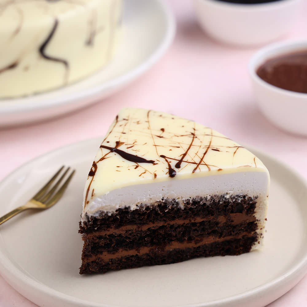 Marble Chocolate Cake Sliced View of Marble Chocolate Cake