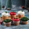 Christmas Cupcakes Set of Six