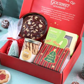 Christmas indulgence bakery hamper Christmas indulgence bakery hamper