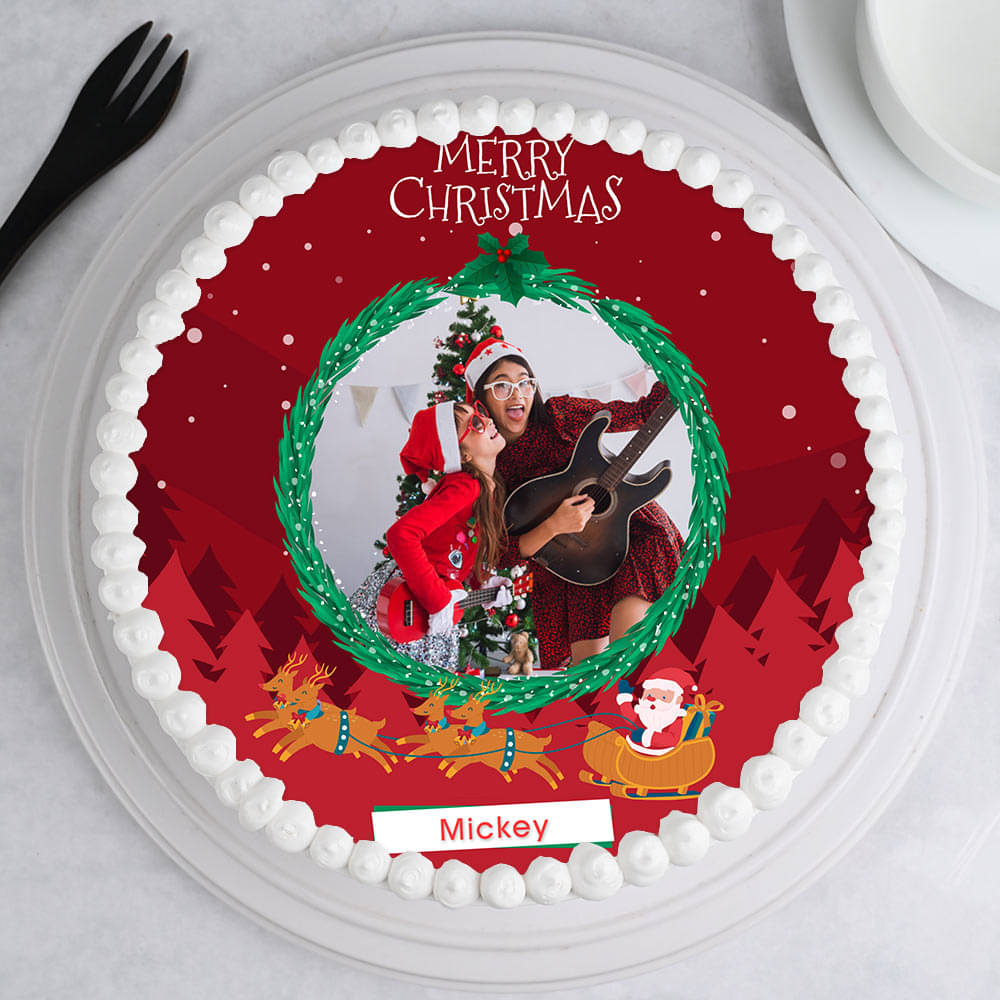 Christmas Photo Cake