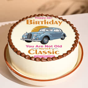 Classic At Forty Birthday Cake Classic At Forty Birthday Cake
