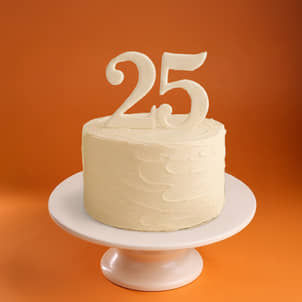 Classic Twenty Fifth Anniversary Cake