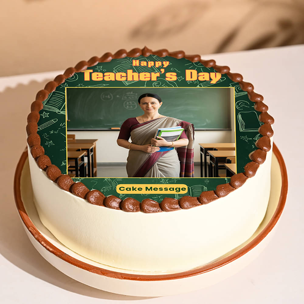 Classroom Teachers Day Photo Cake