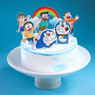 Clouds N Rainbows Doraemon Cake
