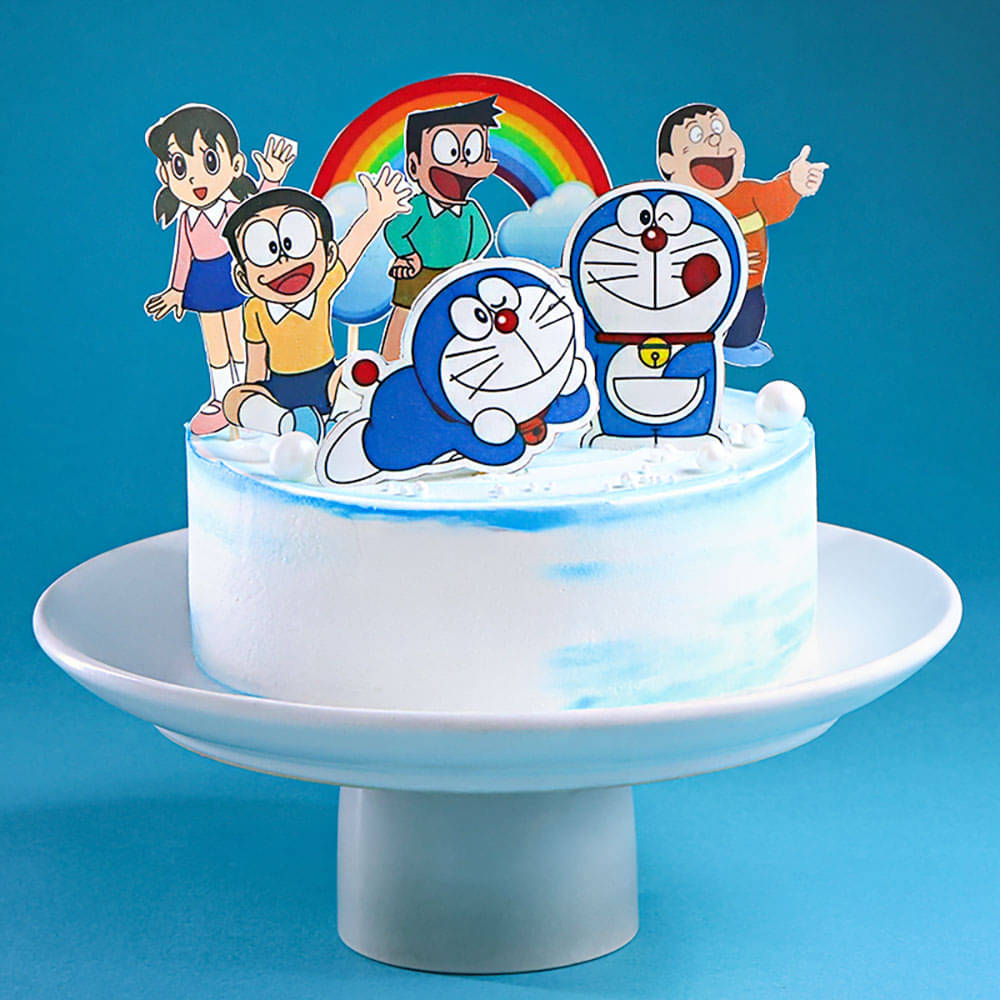 Clouds N Rainbows Doraemon Cake