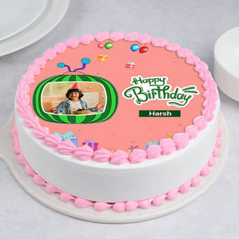 Joyful Cocomelon Birthday Cake