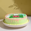 Side View of Cocomelon Rainbow Delight Cake