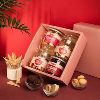 Order Online Coconut N Choco Chip Cookies With Lavash N French Hearts - Diwali Hampers