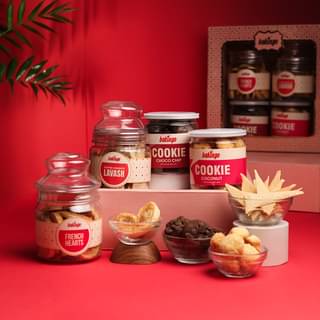 Order Online Coconut N Choco Chip Cookies With Lavash N French Hearts - Diwali Hampers