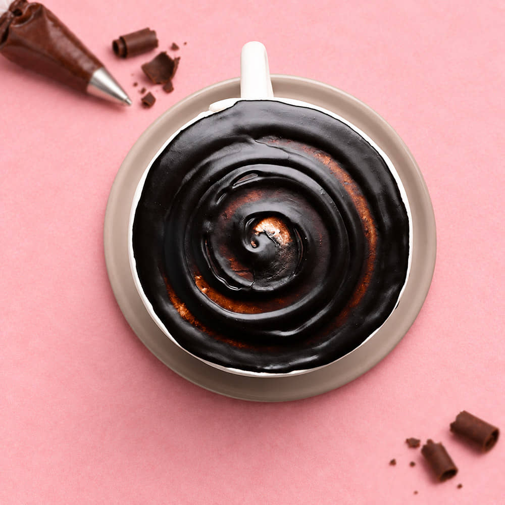 Best Boss Coffee Mug Cake Top View of Coffee Mug World Best Boss Cake