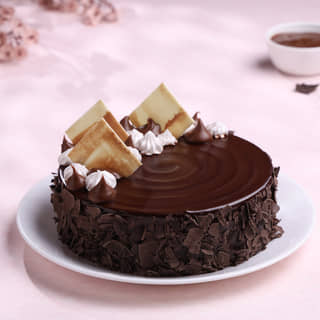 Front View of Coffee Swirl Cake