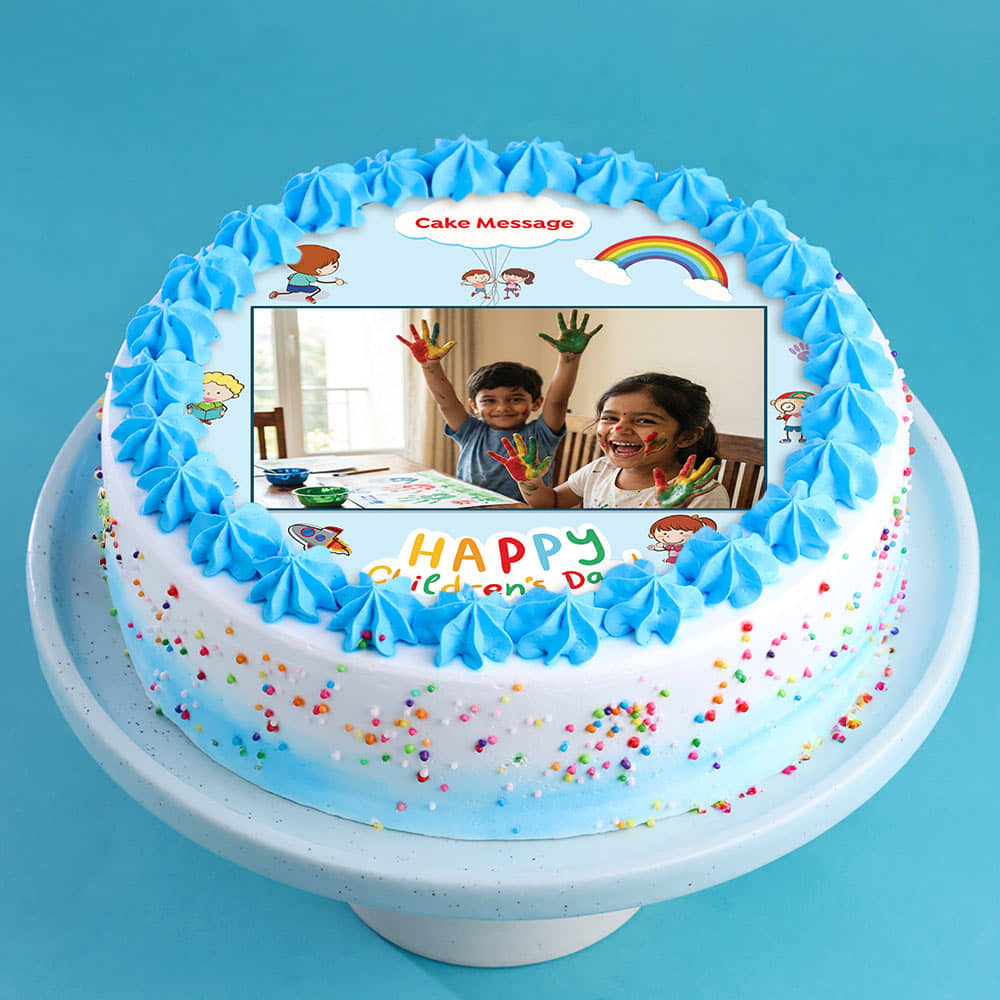 Colourful Happy Childrens Day Cake Colourful Happy Childrens Day Cake