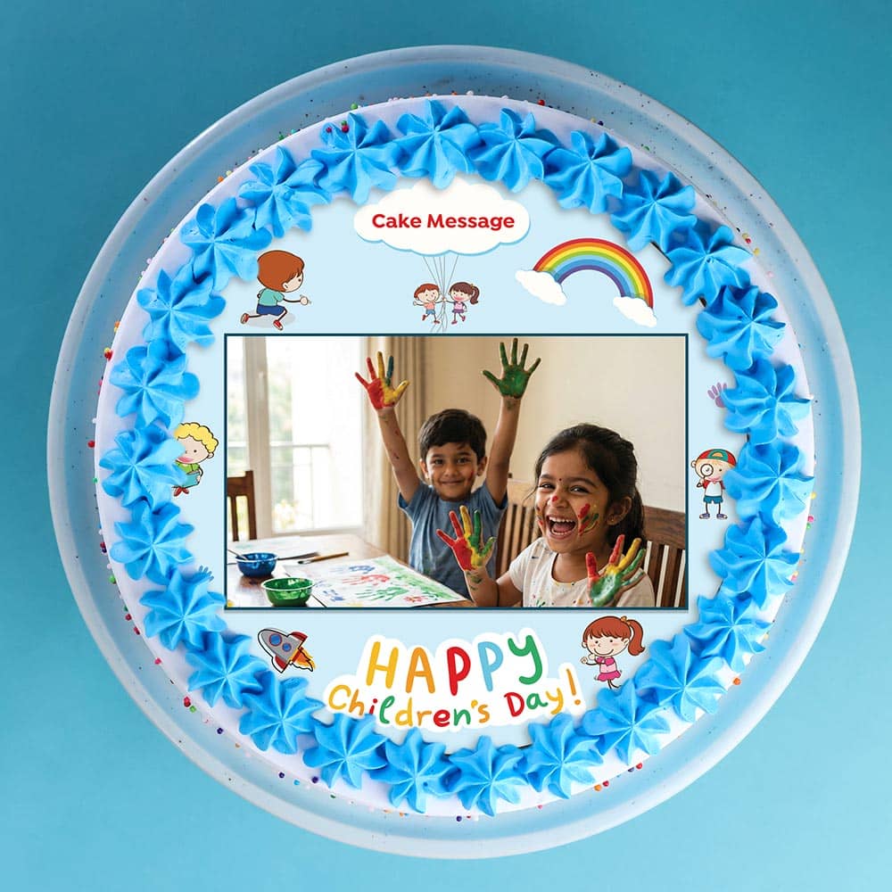 Colourful Happy Childrens Day Cake Colourful Happy Childrens Day Cake