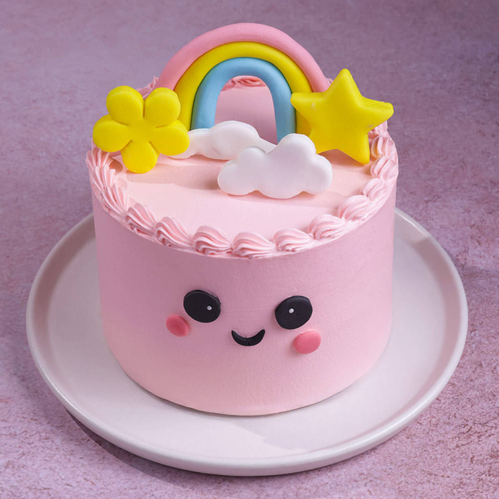 Colourful Rainbow Theme Cake Online