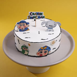 White Shiro N Shinchan Cake