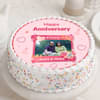 Creamy Photo Anniversary Cake