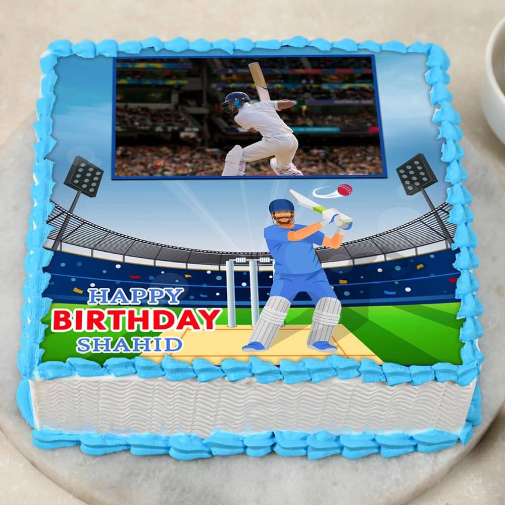 Cricket Theme Fondant Cake Delivery in Delhi NCR - ₹2,349.00 Cake Express