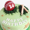 Cricket Field Cream N Fondant Cake
