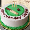 Cricket Kit Cream N Fondant Cake