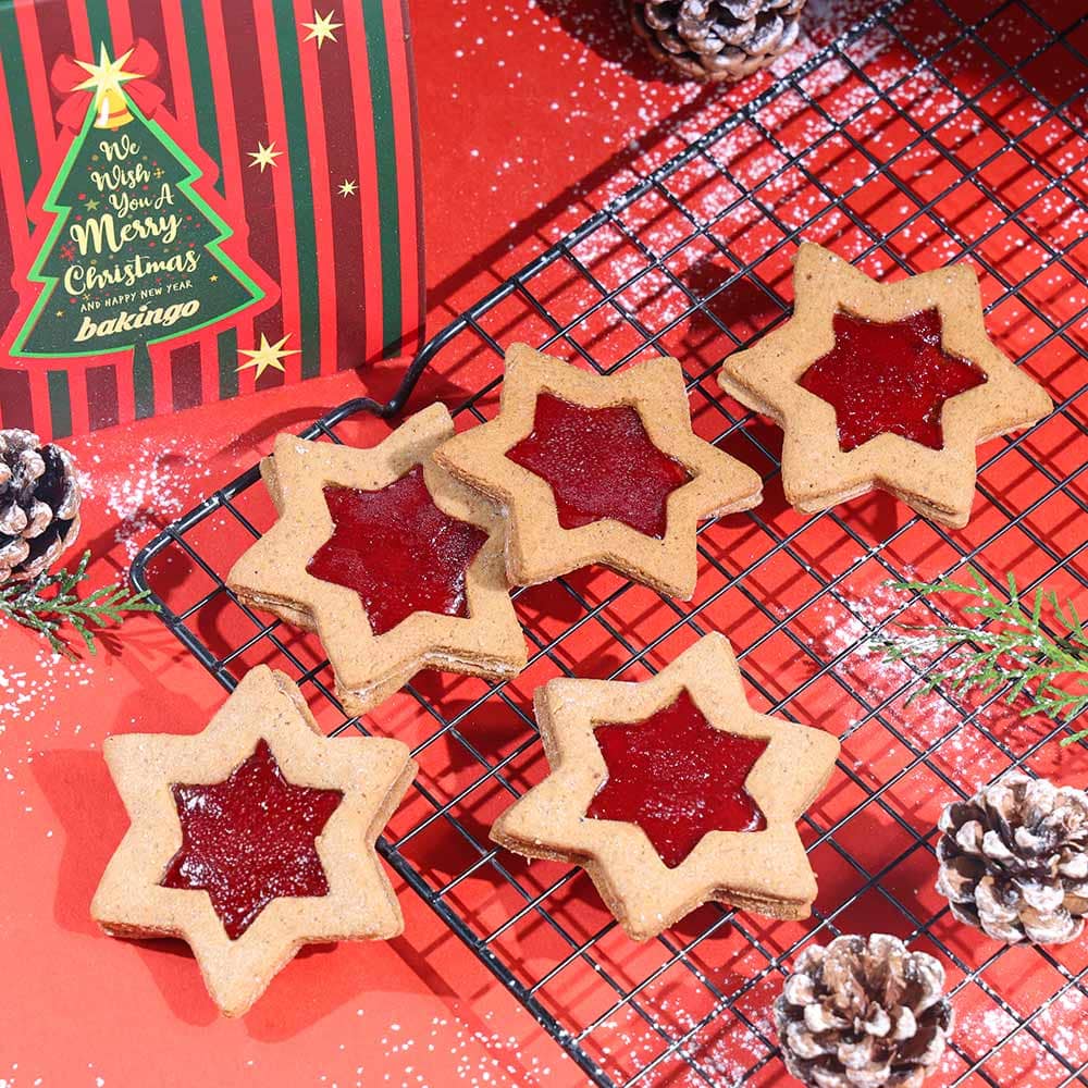Christmas Ginger Jammy Cookies (5pcs)