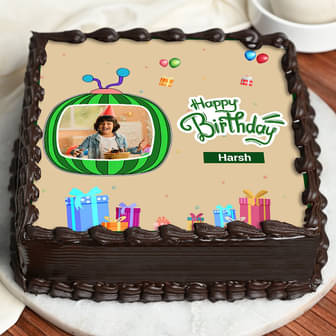 First Bday Photo Cake