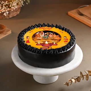 Custom Diwali Photo Cake