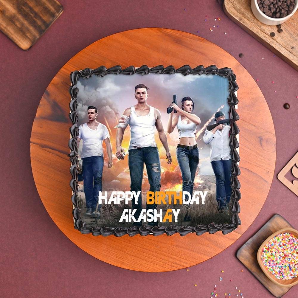 Custom Free Fire Theme Cake
