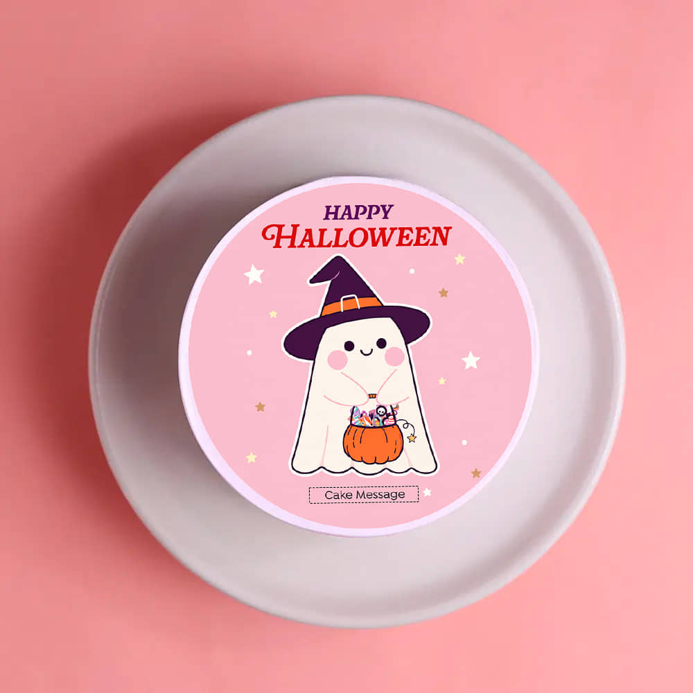 Cute Ghost Halloween Bento Cake