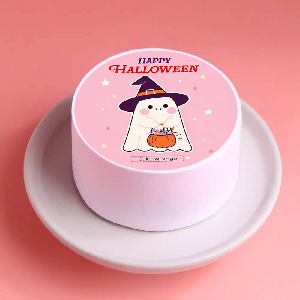Cute Ghost Halloween Bento Cake