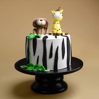 Cute Jungle Friends Cake