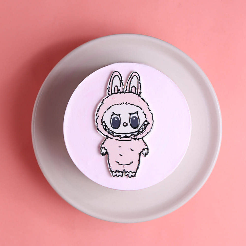Front View of Cute Labubu Bento Cake