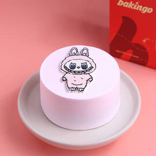 Side View of Cute Labubu Bento Cake Side View of Cute Labubu Bento Cake