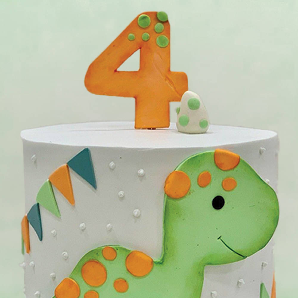 Cute N Colorful Dinosaur Themed Cake